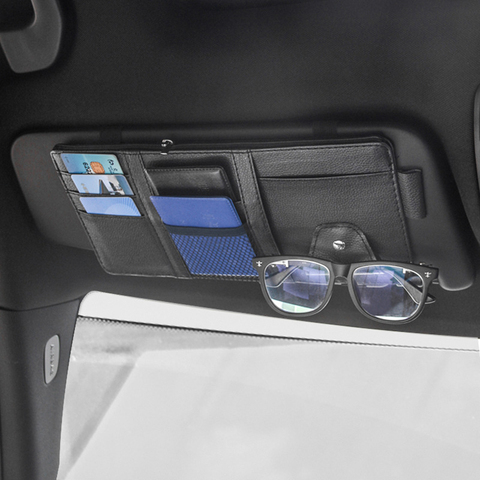 Car Sun Visor Organizer  Sunglasses Clip Bill Pen Card Holder CD DVD Organizer Storage Box Stowing Tidying Car Accessories ► Photo 1/6