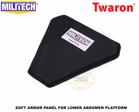 MILITECH LAP Aramid Ballistic Panel Bulletproof Plate Soft Armour NIJ IIIA 3A 0101.06 & NIJ 0101.07 HG2 Groin Protection Panel ► Photo 1/6