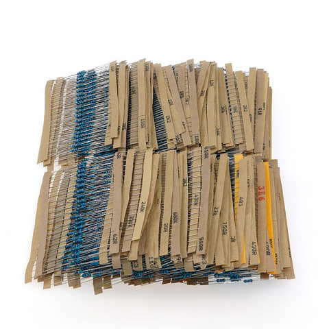 3120pcs 1% 1/4W Metal Film Resistor Kit 156 Value 1R-10M Ohm Component Pack ► Photo 1/4