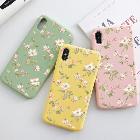 Flower Silicone Case For Huawei P Smart 2022 S Z Y6 Y7 Y9 2022 P30 P20 P10 P40 Lite E Pro Plus Mate 10 20 30 Lite Pro TPU Fundas ► Photo 1/6