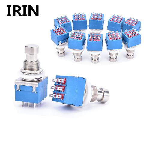 IRIN 10 X 3PDT 9PIN Guitar Effects Pedal Box Stomp Foot Metal Switch True Bypass Guitar Parts Accessories ► Photo 1/6