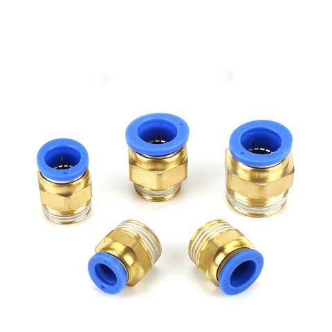 M5 M6 M8 M10 M12 M14 M16 M20 Metric Male Thread Straight Air Pneumatic Pipe Fitting Push In Quick Connector Tube OD 8mm ► Photo 1/2