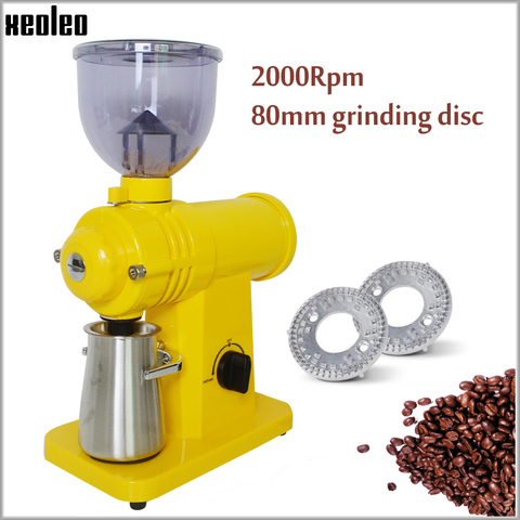 XEOLEO 250g Filter coffee grinder 200W Electric Coffee grinder Stainless steel Ghost teeth Yellow/white/black Coffee grinder ► Photo 1/6