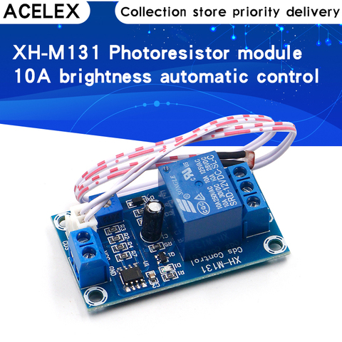 XH-M131 DC 5V / 12V Light Control Switch Photoresistor Relay Module Detection Sensor 10A brightness Automatic Control Module ► Photo 1/1