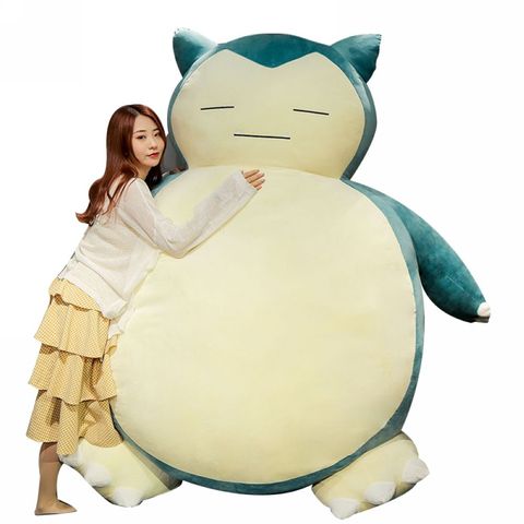 Fancytrader 78'' JUMBO Giant Stuffed Snorlax Toy Huge Plush Anime Soft Animal Doll Pillow Sofa Bed Best Gift Home Deco FT50788 ► Photo 1/6