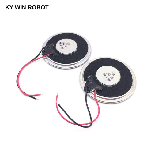 2pcs/lot New Ultra-thin Mini Speaker 16 ohms 1 watt 1W 16R speaker Diameter 40MM 4CM Thickness 5MM With Wire ► Photo 1/6