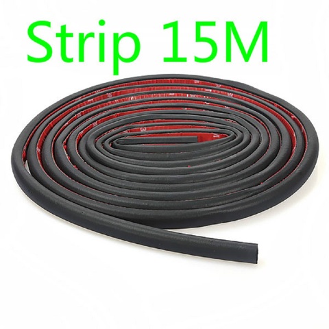 15M D-shape Big and small CarTruck Motor Door Rubber Seal Strip Wheatherstrip Sealing Hollow  Universal Rubber Door Sealing Trim ► Photo 1/5