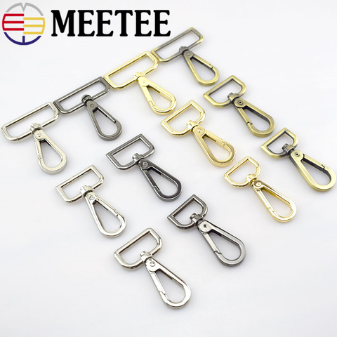 2pcs Meetee 20/25/32/38/50mm Metal Bag Buckle Carbines Swivel Lobster Clasp Snap Hook Key Chain Strap Leather Hardware Accessory ► Photo 1/5