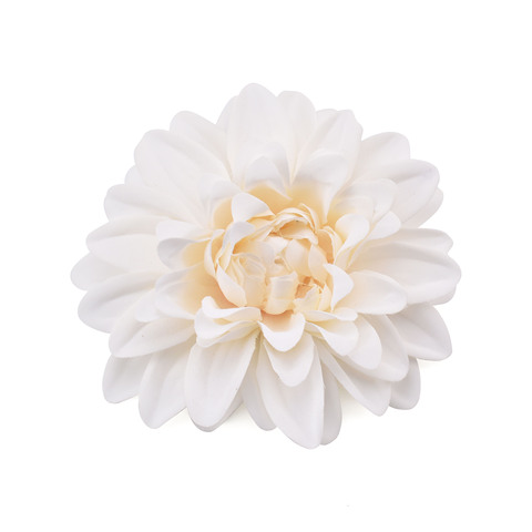 6PCS Superior Quality 10cm Artificial Dahlia Silk Flower White Rose Heads For Wedding Decoration DIY Wreath Craft Fake Flowers ► Photo 1/6