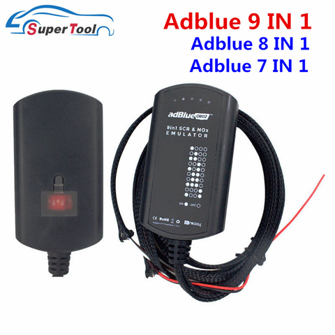 Full Chip Adblue 9 IN 1 Emulator Car Adblue Emulator Diagnostic Cable Connector Ad-blue 9/8/7 In 1 Emulator Engine Anaylzer ► Photo 1/6