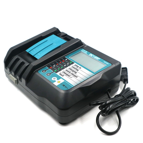 CH07 Fit for Makita Li-ion batteries BL1430 BL1830 BL1850 DC14SA DC18SC DC18RA DC18RD DC18RC 7.2V -18V with screen display USB ► Photo 1/6