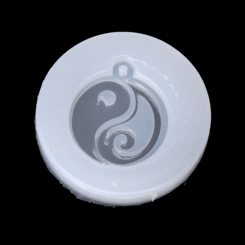 Chinese Style Tai-chi Jade Pendant Buddhism Silicone Mold Resin DIY Jewelry Mold ► Photo 1/3