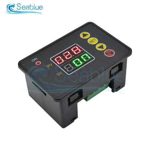 T2310 AC 110-220V DC 12V 24V LCD Digital Display Microcomputer Time Controller Timer 000-999h 000-999min 000-999s Control Module ► Photo 1/6