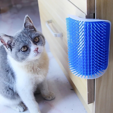 Pet corner rubbing device for cat massager/cat toy/with catnip/double-sided tape ► Photo 1/5