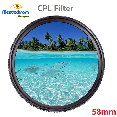 Mettzchrom CPL Filter 37 43 46 40.5mm 49 52 55 58mm 62 67mm 72mm 77 82 Circular Polarizer Polarizing Filter for Canon Nikon Sony ► Photo 1/2