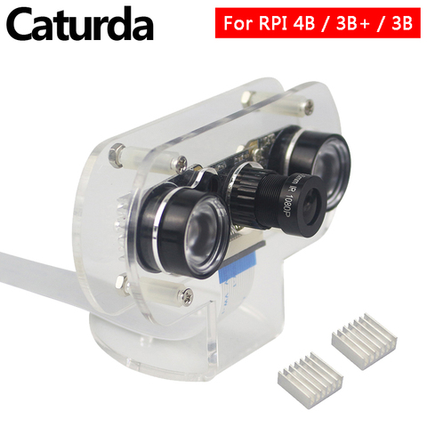 5MP Raspberry Pi 4 Camera Night Vision 60/130° Focus Adjustable Camera + IR Sensor Light + Holder for Raspberry Pi 4B/3B+/3B ► Photo 1/6