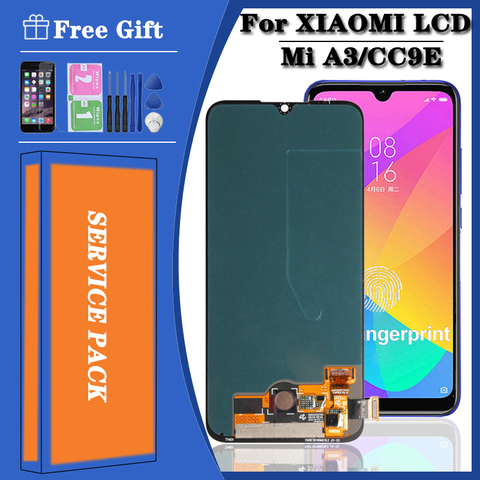 Super AMOLED Display For Xiaomi Mi CC9E LCD Display Touch Screen Digitizer Assembly For Xiaomi Mi A3 MiA3 Lcd With Frame ► Photo 1/6