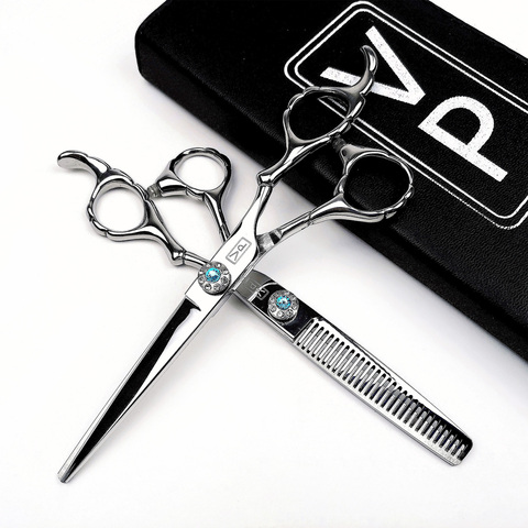 6 inch Professional Hairdressing scissors Barber scissors hair professional Hairdressers scissors Emerald Scissors Suit ► Photo 1/6