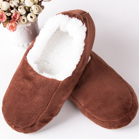 Winter Slippers Men Home Indoor shoes Warm Plush Massage slippers soft Big size Unisex house slippers Non slip Light Floor Shoes ► Photo 1/6