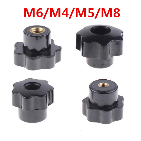 Hot Plastic Carbon Steel Galvanization Male Thread Star Shaped Head Clamping Nuts Knob For Industry Equipment M6/M4/M5/M8 ► Photo 1/6