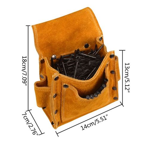 Electrician Waist Tool Belt Pouch Bag Screwdriver Kit Repair Tool Holder Leather ► Photo 1/6