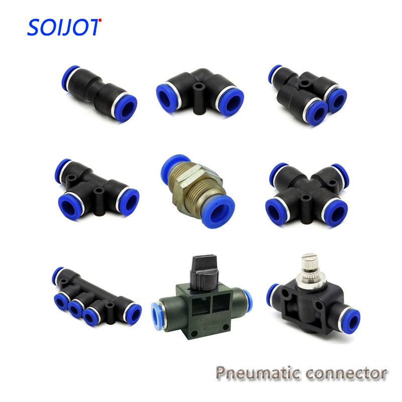 Details about   T-junction PE4-16 Pneumatic Air 3 Way Quick Fittings Connector 4-16mm Tube Hose 