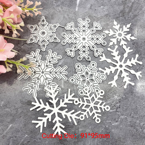 4pc/set Christmas snowflake Metal Cutting Dies Stencils For DIY Scrapbooking Decorative Embossing Handcraft Die Cutting Template ► Photo 1/6