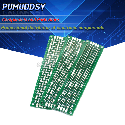 5PCS 2x8cm 2*8 Double Side Prototype PCB diy Universal Printed Circuit Board ► Photo 1/1