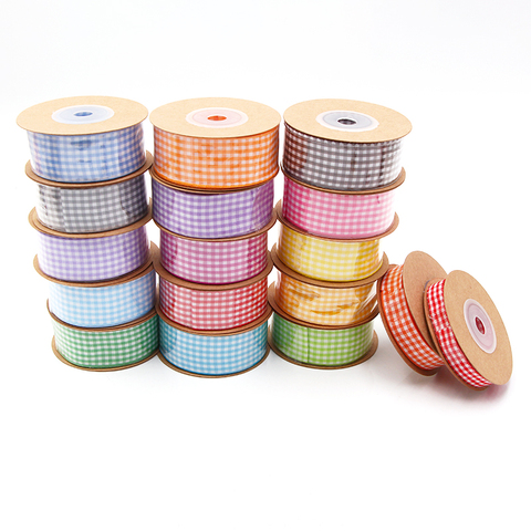10y/lot 6mm/10mm/15mm/25mm/38mm Scottish Grid checked ribbons for DIY crafts Home Decoration Gift Wrapping Christmas accessory ► Photo 1/6