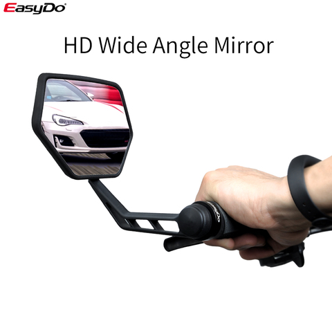 EasyDo Advanced Bicycle Rear View Mirror Plug Design Adjustable Left Right Mirrors Bike Cycling Wide Range Back Sight Reflector ► Photo 1/6