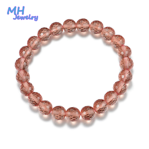 MH Zultanite Gemstone Round 8mm 17-20 cm elasticity adjustment bead bracelet Created Color Change engagement gift Fine Jewelry ► Photo 1/6