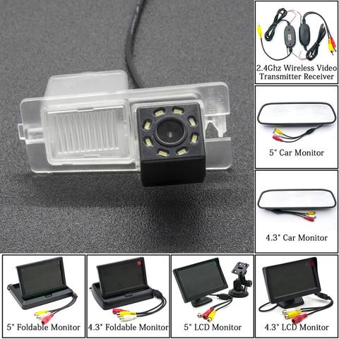 8LED Car Rear View Camera Backup 5 inch Parking Monitor Wireless Kit For SsangYong Ssang Yong Rexton Kyron Korando Actyon Rodius ► Photo 1/6