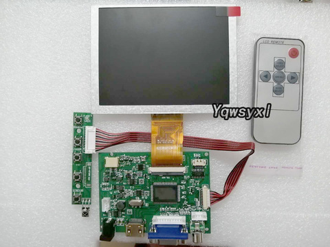 ZJ050NA-08C LCD Screen 5 inch 640x480 display panel with HDMI VGA AV LCD Control Board Monitor Panel ► Photo 1/6