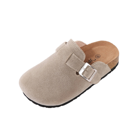 Children Slippers Girls Cork Slippers Kids shoes Home Shoes baby boys Children Fashion Suede Casual Sandals 2022 spring summer ► Photo 1/5