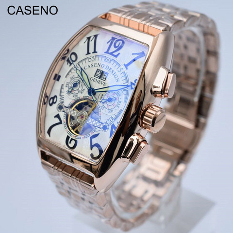 Automatic Mechanical Watches Men Top Brand Luxury Military Sport Wristwatch Stainless Steel Luminous Male Clocks CASENO New 2022 ► Photo 1/6