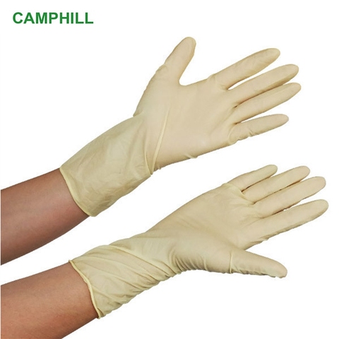 Genuine wholesale disposable latex gloves GN3/GN5/GL5 powder-free clean room industrial rubber thickening purification gloves ► Photo 1/6