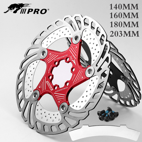 IIIPRO MTB/Road Bicycle Disc Brake Cooling Floating Rotor 140/160/180/203mm Mountain Bike 6 Bolts Heat Dissipation Rotor 1pcs ► Photo 1/6