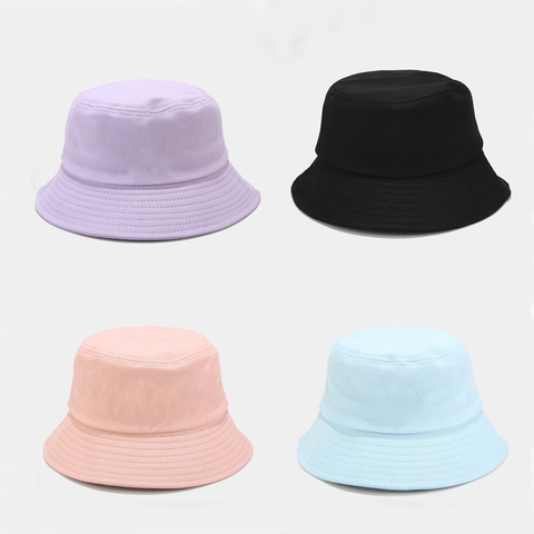 Unisex Summer Foldable Bucket Hat Women Outdoor Sunscreen Cotton Fishing Hunting Cap Men Bob Chapeau Sun Hats ► Photo 1/6