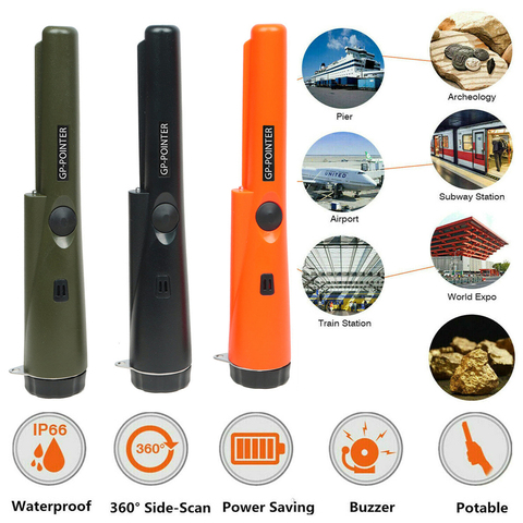 Professional Handheld Metal Detector Positioning Rod Detector Pin Pointer Gold Detector Waterproof Head Pinpointer for Coin Gold ► Photo 1/6