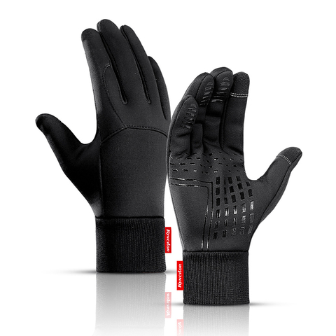 Winter Men Women Cycling Gloves Full Finger Touch Screen Antislip Waterproof Windproof Warm Thermal Fleece Bike Bicycle Gloves ► Photo 1/6