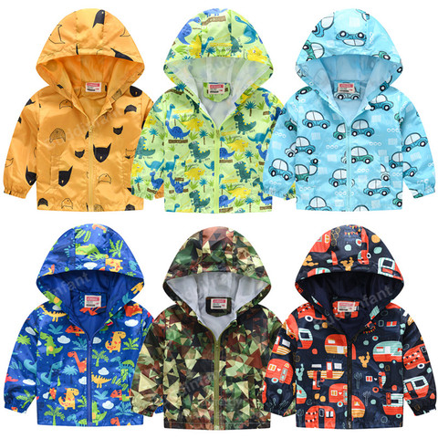 toddler boy jacket waterproof wind jacket kids windbreaker zipper baby boy jacket spring summer coat children clothes 3/5/7 year ► Photo 1/6