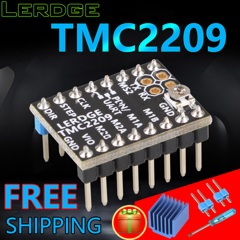 LERDGE TMC2209 Stepper Motor Driver UART VS TMC 2208 A4988 lv8729 3D Printer Parts Stepstick 2.0A ultra-silent Ender3 ► Photo 1/6