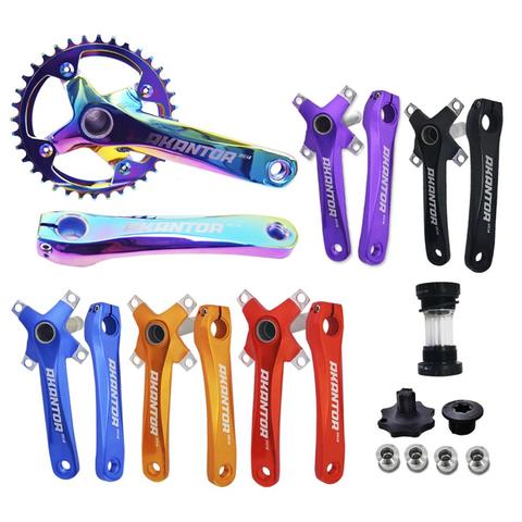 104BCD 170mm Bicycle CrankSet Ultralight crank Tooth Disk Axis MTB Road Bicycle Crank set Bicycle Accessories Bike chain wheel ► Photo 1/6