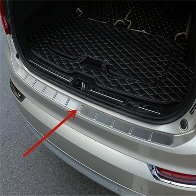 stainless steel Rear Bumper Protector Sill Trunk Rear guard Tread Plate Trim For Volvo XC90 2015 2016 2017 2022 ► Photo 1/2