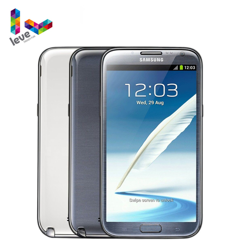 Samsung Galaxy Note II N7100 Unlocked Mobile Phone 2GB RAM 16GB ROM Quad Core 5.5'' 8MP 3G WCDMA Original Android Smartphone ► Photo 1/6