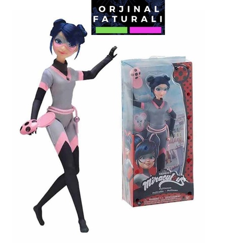 Black Cat Multimouse Ladybug Doll with Miraculous Miracle Ladybug h: 26cm , Original and Licensed Toys, Gift for Girls ► Photo 1/5