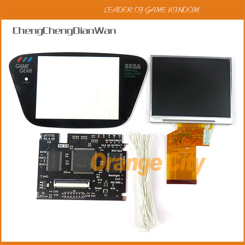 For Sega Game Gear screen lcd display V2  For SEGA Game Gear GG Adjustable Brightness Support VGA output Mod HighLit LCD Kits ► Photo 1/6