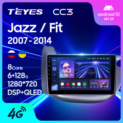 TEYES CC3 For Honda Jazz GG 2014 Fit GE GP GE 2014 Right hand driver Car Radio Player Navigation stereo no 2din 2 din DVD ► Photo 1/6