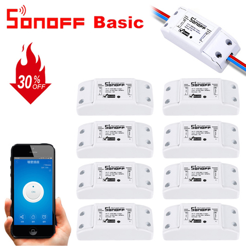 Sonoff Basic Smart Home WiFi Wireless Switch ABS shell ITEAD Smart Switch Module Socket for DIY Home AA2 Smart Automation Module ► Photo 1/6