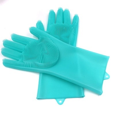 1pair Multifunctional Magic Cleaning Gloves With Brush For Housework, Dish  Washing, Kitchen, Laundry